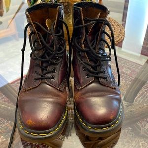 Dr. Marten leather wine red boots